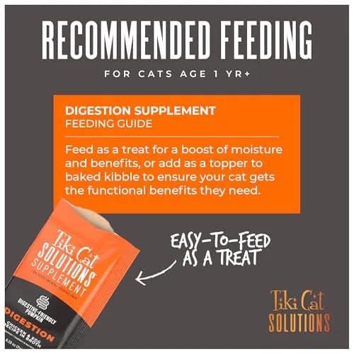 Tiki Cat Solutions Cat Supplement Digestion Chicken & Egg 5.6 oz | Supports Digestive Health with Prebiotics thumbnail 5