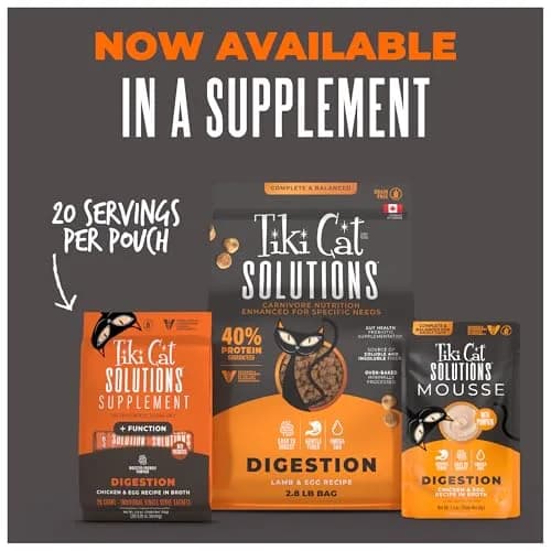Tiki Cat Solutions Cat Supplement Digestion Chicken & Egg 5.6 oz | Supports Digestive Health with Prebiotics thumbnail 7