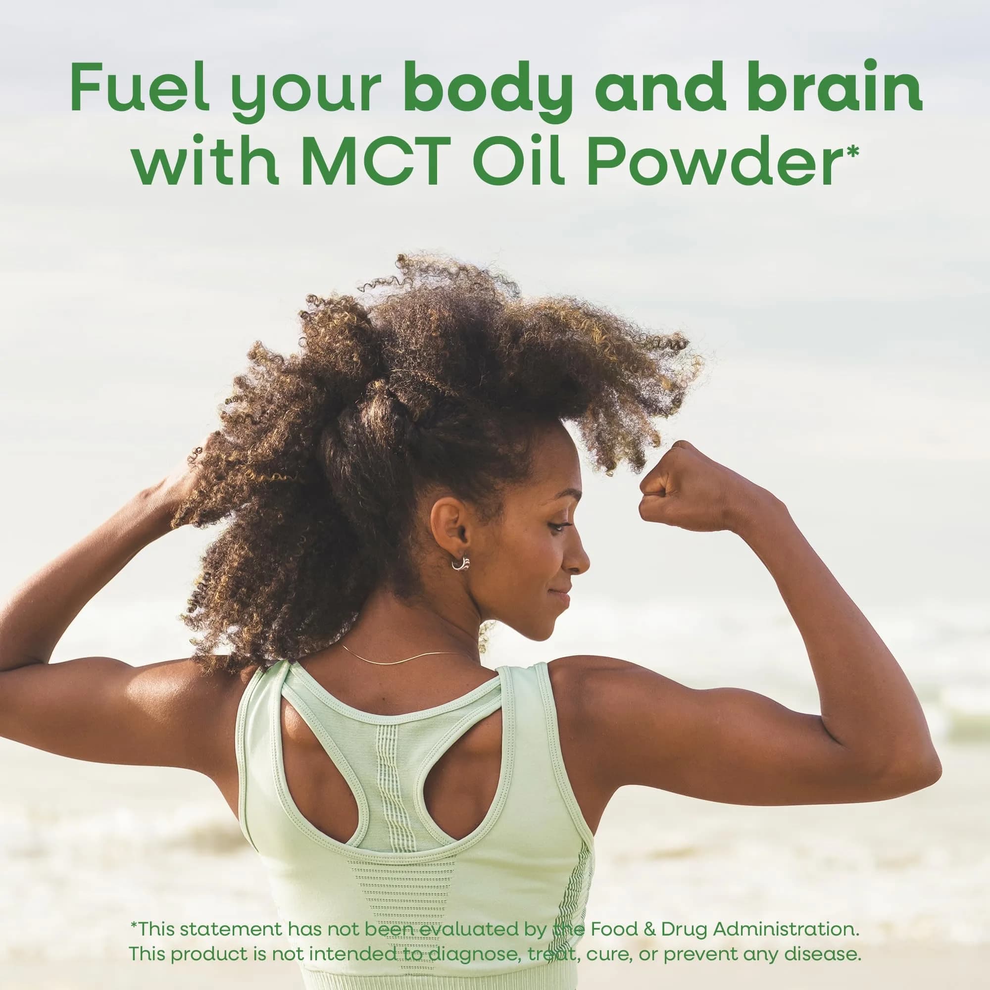 Nature's Way Organic MCT Oil Powder 10.6 Oz (300g) | Brain and Body Fuel for Energy - view 2