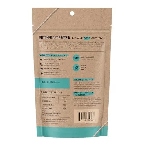 Vital Essentials Freeze Dried Minnows Cat Treats 1.5 oz (42.5 g) | Single Ingredient Raw Protein thumbnail 2