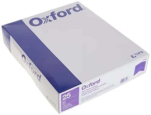 Oxford Twin-Pocket Folders, Blue, Letter Size, 125 Count | Textured Paper for Organized Students thumbnail 5