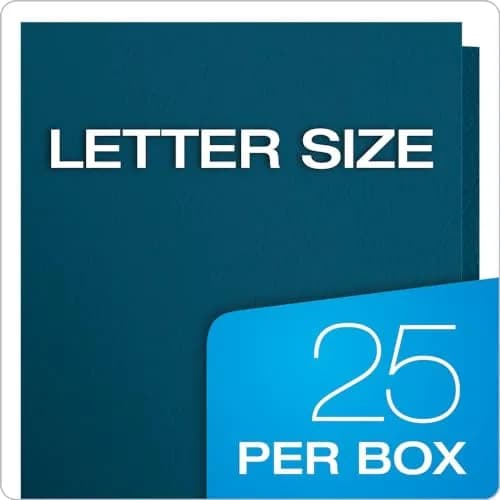 Oxford Twin-Pocket Folders, Blue, Letter Size, 125 Count | Textured Paper for Organized Students thumbnail 3