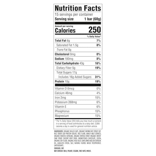 CLIF BAR Energy Protein Bars Chocolate Brownie 144oz (60 bars) | Made with Organic Oats thumbnail 6