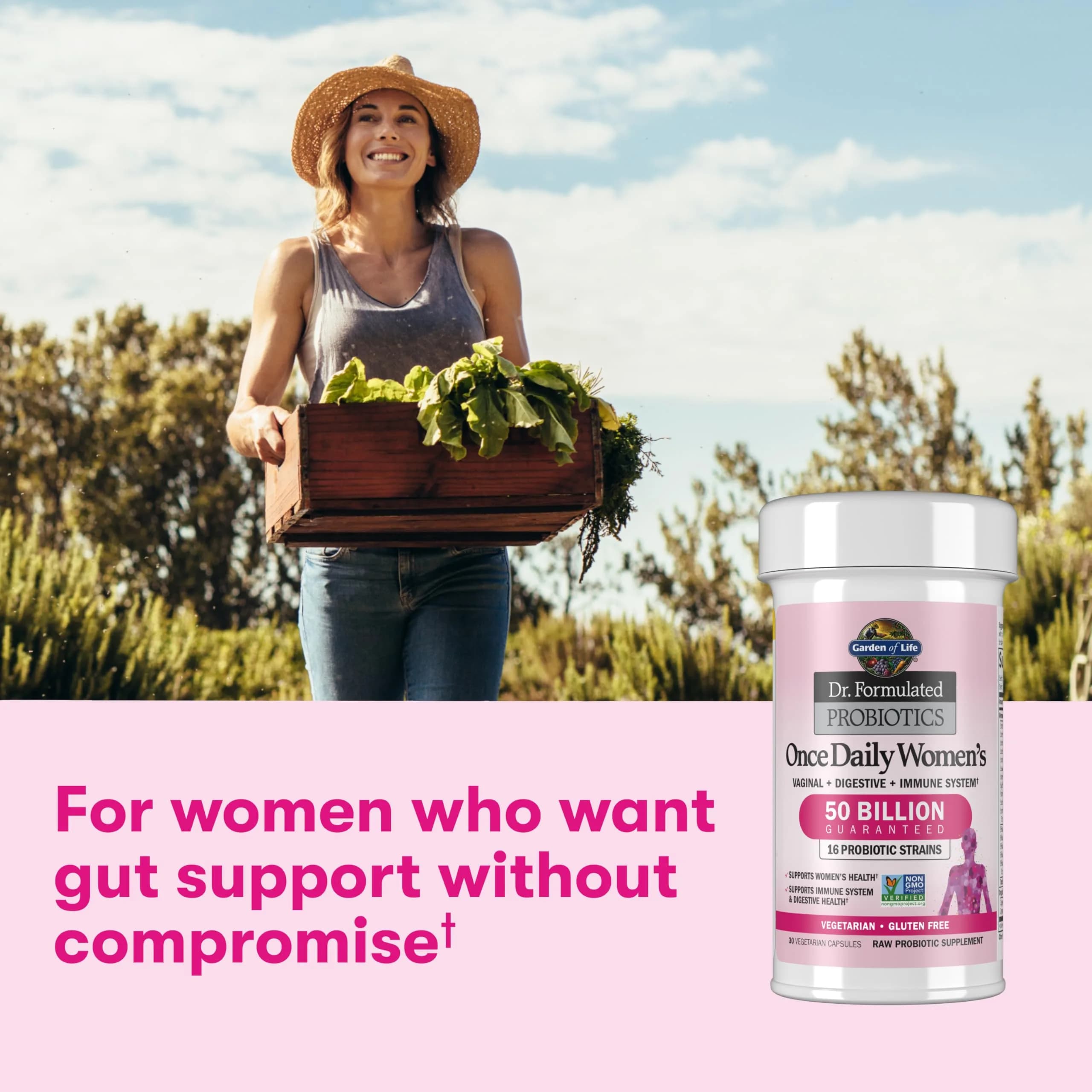 Garden of Life Dr. Formulated Once Daily Women's Probiotics 50 Billion CFU 180 Count (Pack of 6) | Digestive, Immune & Vaginal Health Support - view 5