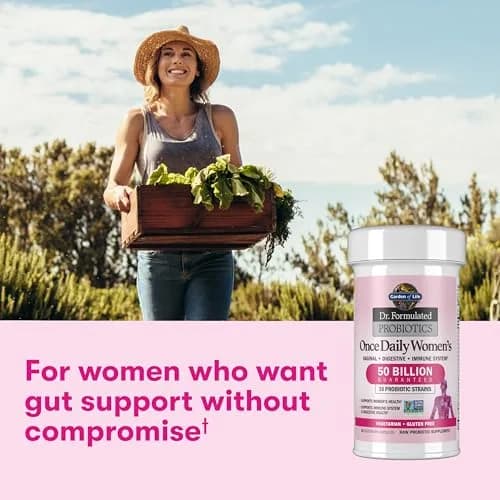 Garden of Life Dr. Formulated Once Daily Women's Probiotics 50 Billion CFU 180 Count (Pack of 6) | Digestive, Immune & Vaginal Health Support thumbnail 5