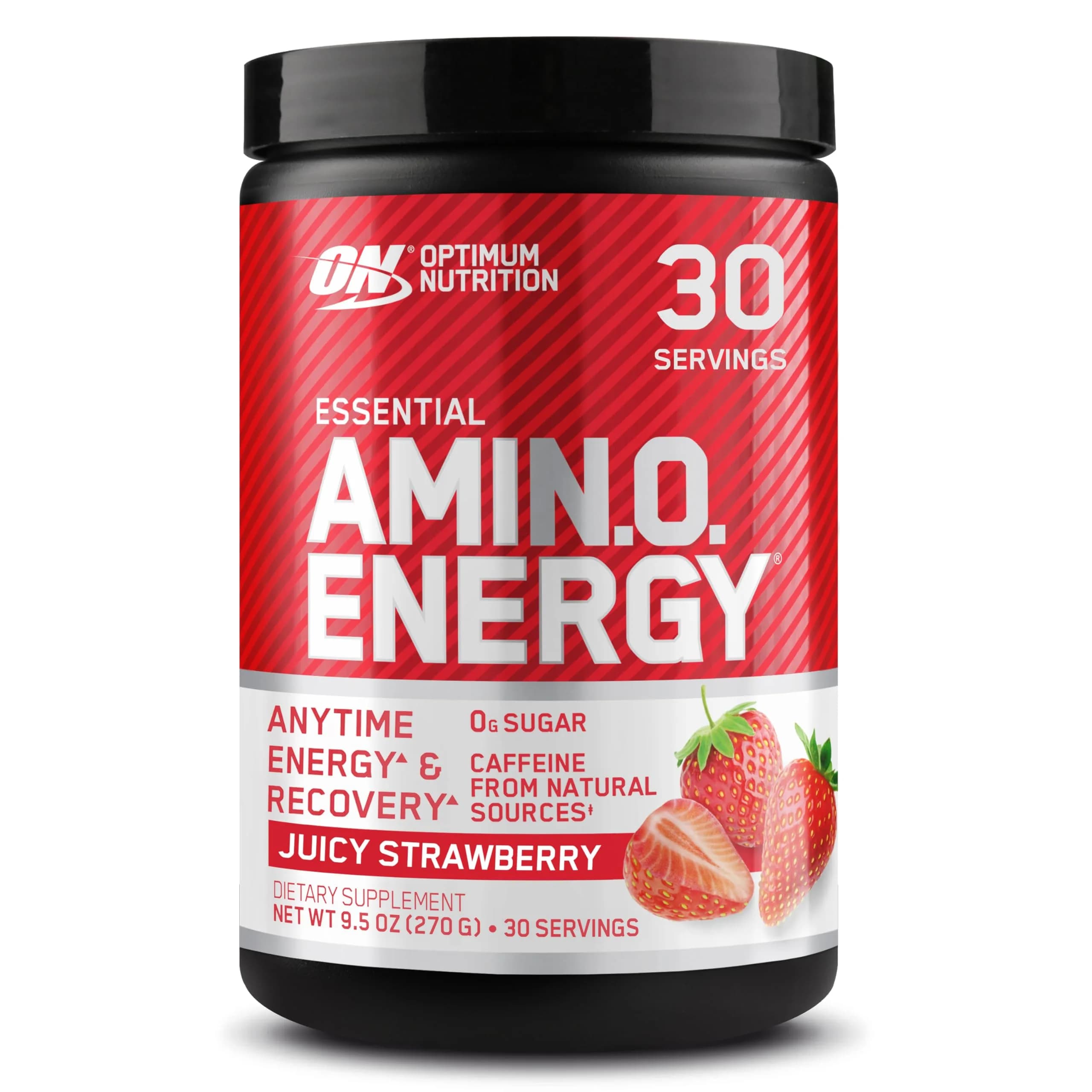 Optimum Nutrition Amino Energy Nutritional Supplement Juicy Strawberry Burst 30 Servings | Keto Friendly Energy Powder - main product image