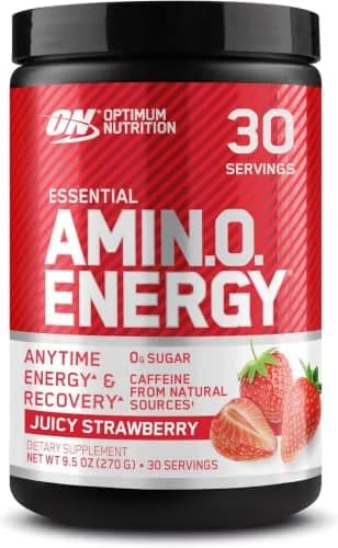 Optimum Nutrition Essential Amin.O. Energy Strawberry Burst 57oz (1.62kg) | Amino Acids & Energy Blend thumbnail 1