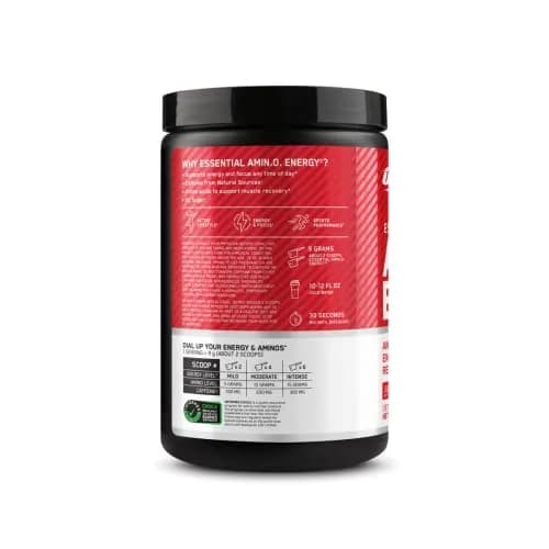 Optimum Nutrition Essential Amin.O. Energy Strawberry Burst 57oz (1.62kg) | Amino Acids & Energy Blend thumbnail 7