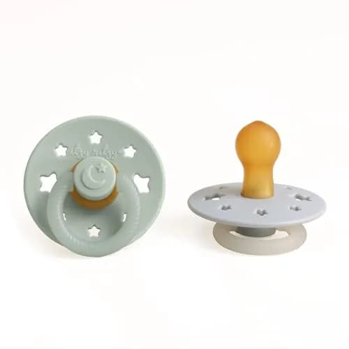 Itzy Ritzy Natural Rubber Pacifiers for 0-6 Mo | BPA-Free, Glow in Dark, Chic & Safe thumbnail 1