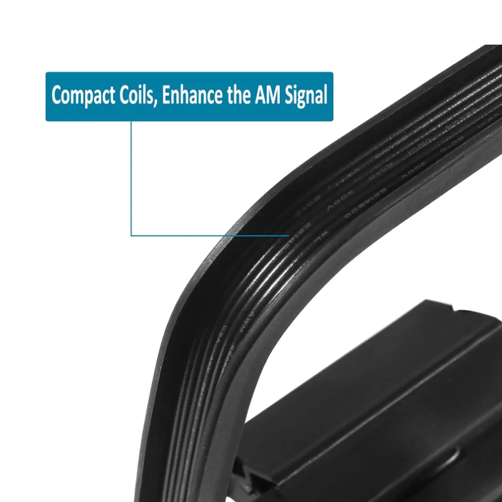 AEDIKO 75 Ohm FM Dipole Antenna & AM Loop Antenna Set | 1.8m (6ft) Cable, 80cm Dipole Length - view 5