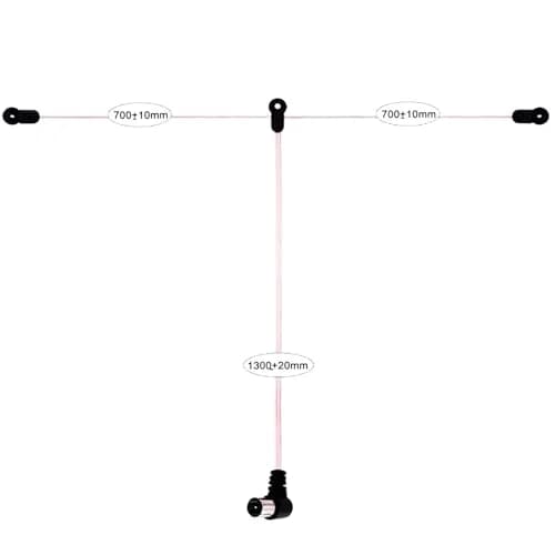 AEDIKO 75 Ohm FM Dipole Antenna & AM Loop Antenna Set | 1.8m (6ft) Cable, 80cm Dipole Length thumbnail 6