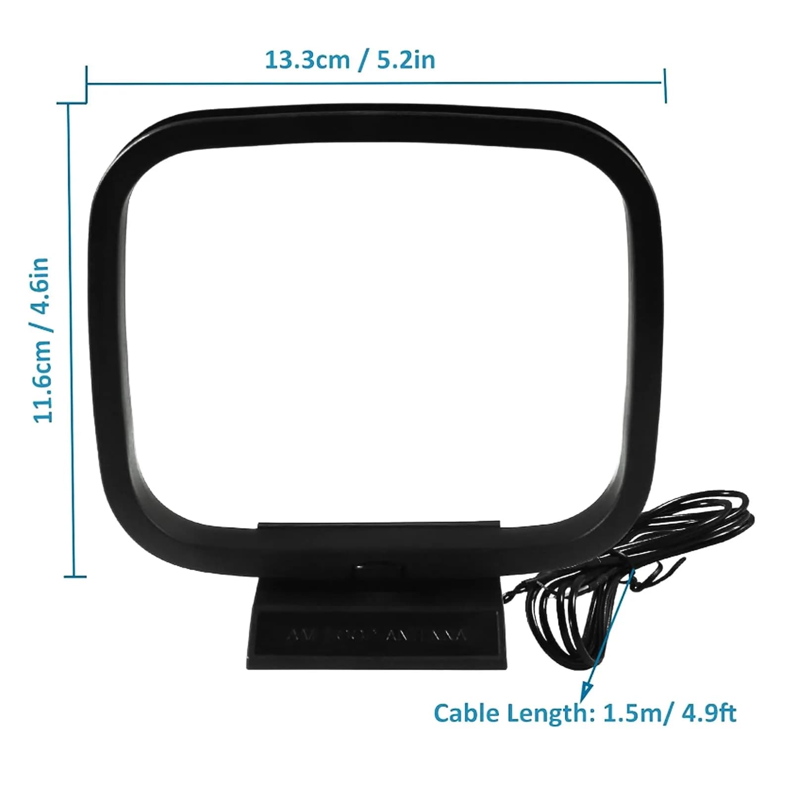 AEDIKO Antenna Sets B FM Dipole Antenna with AM Loop Antenna | 1.5m Cable - view 4