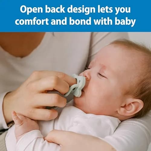 Dr. Brown's HappyPaci Silicone Pacifier 0-6m, 4-Pack | BPA-Free Soothing for Sensitive Gums thumbnail 6