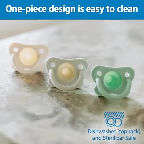 Dr. Brown's HappyPaci Silicone Pacifier 0-6m, 4-Pack | BPA-Free Soothing for Sensitive Gums thumbnail 7
