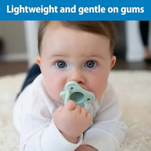 Dr. Brown's HappyPaci Silicone Pacifier 0-6m, 4-Pack | BPA-Free Soothing for Sensitive Gums thumbnail 3