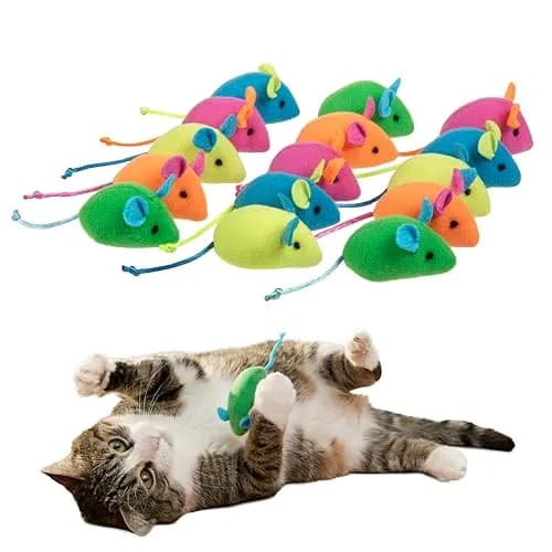 SmartyKat Skitter Critters Catnip Mice Plush Cat Toy Value Pack 15-Pack | Stimulating Play for Cats & Kittens thumbnail 1