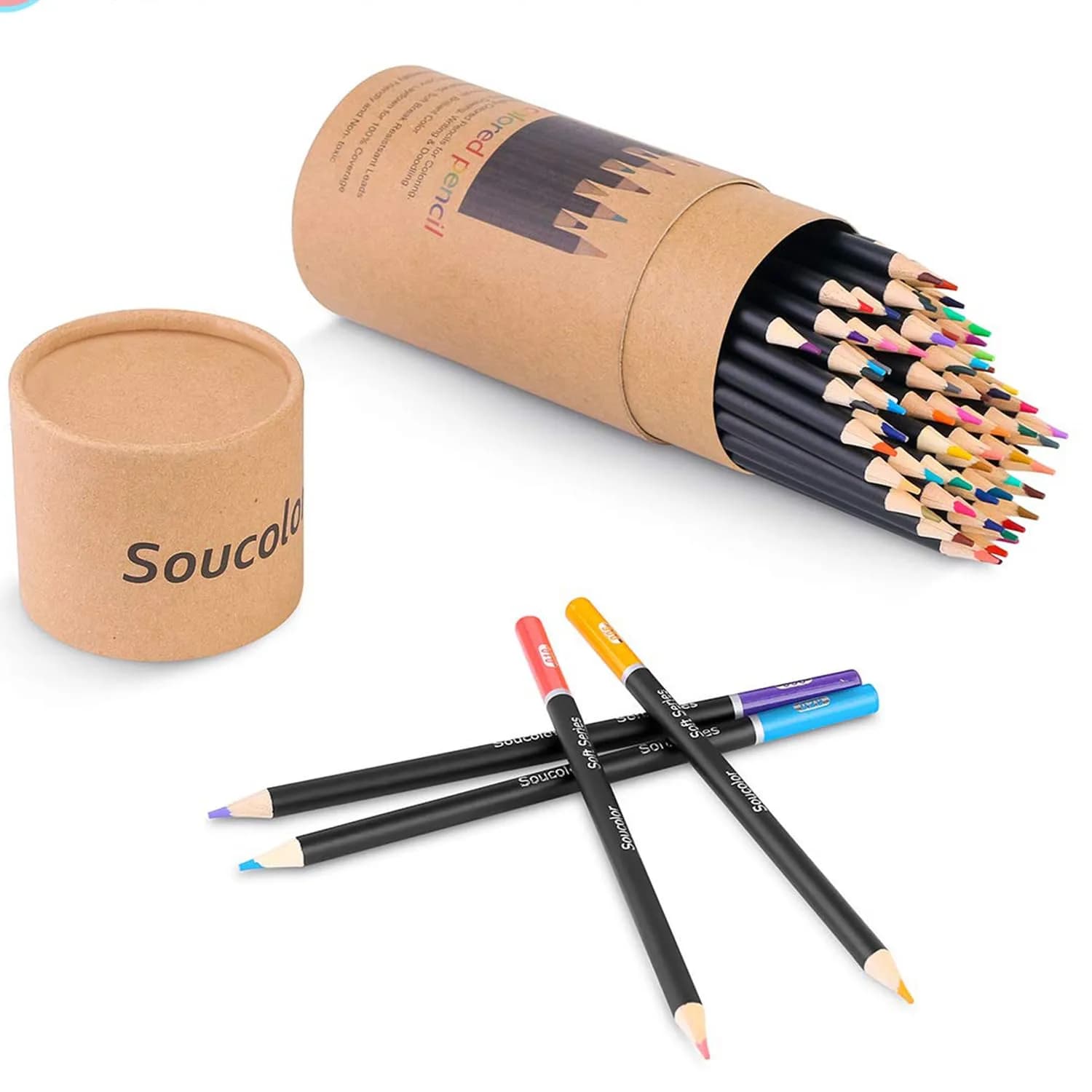 Soucolor 50 Colored Pencils Set | Vibrant Art Supplies for Adults & Kids - view 8