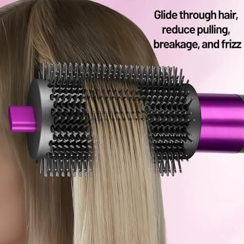 ZEPHBLOW 3-Inch Large Round Brush for Dyson Airwrap Attachments, Rose | Nylon Bristles for Volume & Smooth Curls thumbnail 4