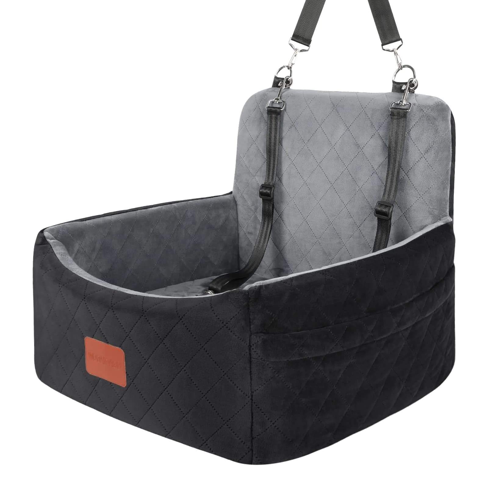Wooaidagg Dog Car Seat for Small Dogs Under 30lbs | Comfy & Safe Travel Bed with Washable Cover