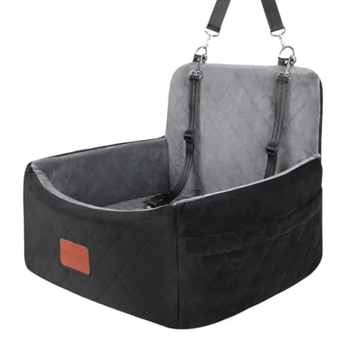 Wooaidagg Dog Car Seat for Small Dogs Under 30lbs | Comfy & Safe Travel Bed with Washable Cover thumbnail 1