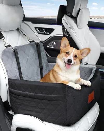 Wooaidagg Dog Car Seat for Small Dogs Under 30lbs | Comfy & Safe Travel Bed with Washable Cover thumbnail 2