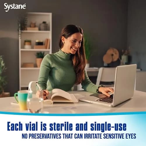 Systane Hydration Preservative-Free Lubricant Eye Drops 0.6 Fl Oz | Long-Lasting Dry Eye Relief for Moderate Dry Eyes thumbnail 2