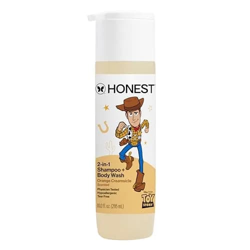 The Honest Company Shampoo + Body Wash, Orange Creamsicle, 295ml (10 Fl Oz) | Tear-Free 2-in-1 for All Hair & Skin Types - main product image