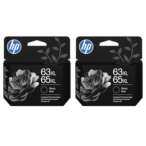 HP 63XL / 65XL Black High-Yield Ink Cartridge 2-Pack | Fade-Resistant Documents thumbnail 1