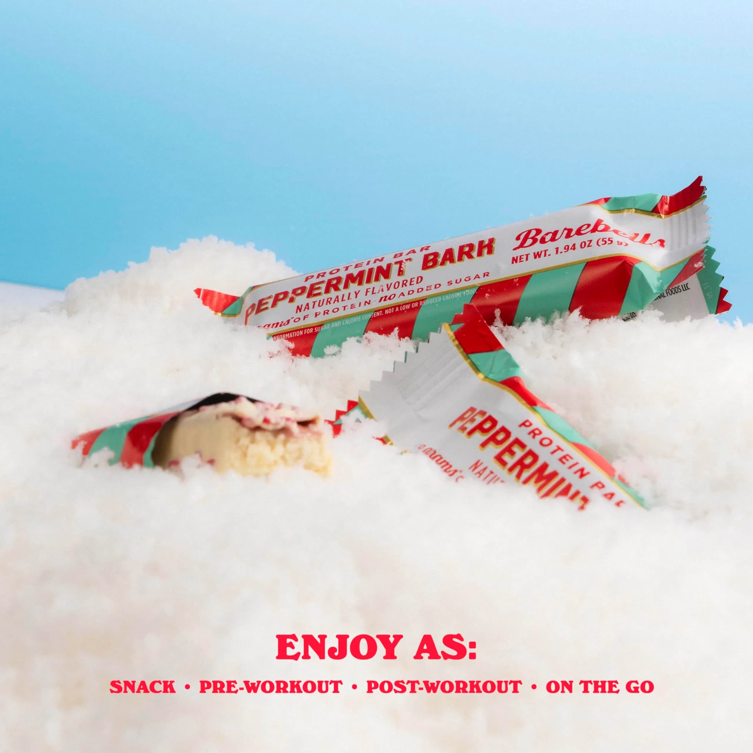 Barebells Protein Bars Peppermint Bark 12 Count Snack Bar | High Protein, Low Sugar, USA Import - view 3