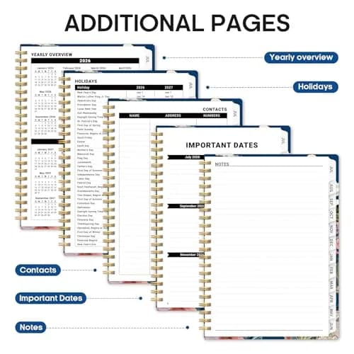 Taja 2026-2027 Academic Planner 6.3" x 8.5" | Monthly & Weekly Jul 2026-Jun 2027 Planner Calendar thumbnail 5