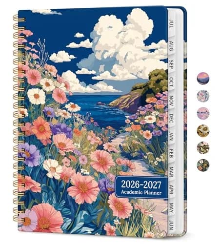 Taja 2026-2027 Academic Planner 6.3" x 8.5" | Monthly & Weekly Jul 2026-Jun 2027 Planner Calendar thumbnail 1