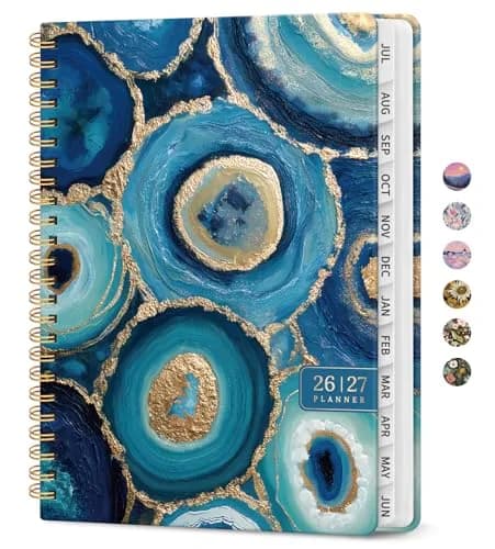 Taja 2026-2027 Academic Planner 6.3"x8.5" (A5) | Monthly & Weekly Jul 2026-Jun 2027 Planner Calendar thumbnail 1