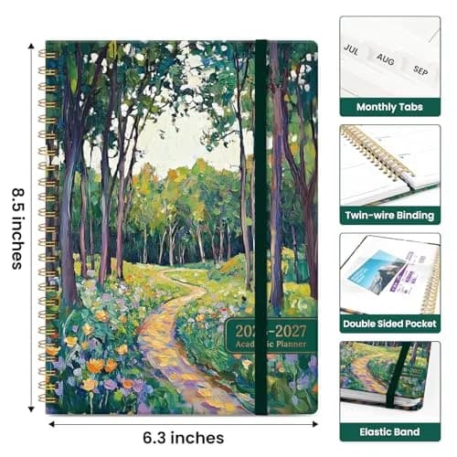 Taja 2026-2027 Academic Planner Monthly & Weekly Jul 2026-Jun 2027 Calendar Planner 21.8 cm (8.5 inches) | Smooth Ink Flow Acid-Free Paper thumbnail 4