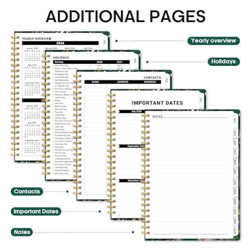 Taja 2026-2027 Academic Planner Monthly & Weekly Jul 2026-Jun 2027 Calendar Planner 21.8 cm (8.5 inches) | Smooth Ink Flow Acid-Free Paper thumbnail 5