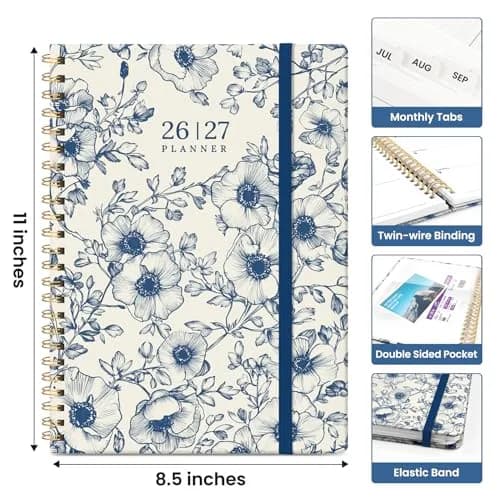 Taja 2026-2027 Academic Planner 8.5 x 11 Inches | Monthly & Weekly Jul 2026-Jun 2027 Planner with Tabs thumbnail 4