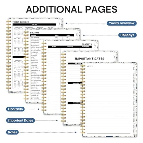 Taja 2026-2027 Academic Planner 8.5 x 11 Inches | Monthly & Weekly Jul 2026-Jun 2027 Planner with Tabs thumbnail 5