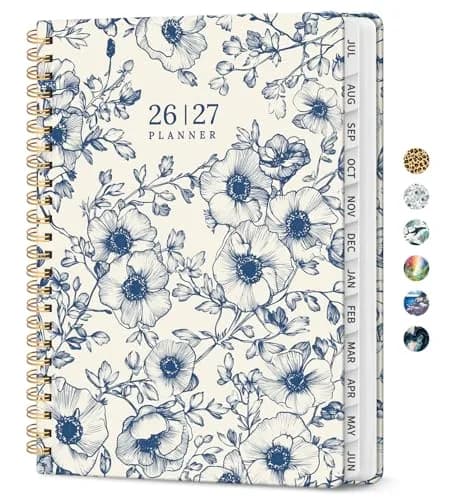 Taja 2026-2027 Academic Planner 8.5 x 11 Inches | Monthly & Weekly Jul 2026-Jun 2027 Planner with Tabs thumbnail 1