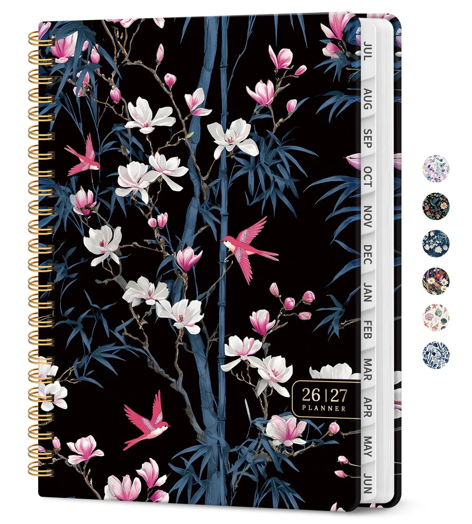 Taja 2026-2027 Academic Planner, Monthly & Weekly Jul 2026-Jun 2027 Calendar Planner, 146 Pages (A5 Size, 6.3"x8.5") | Imported Stationery for Students & Professionals