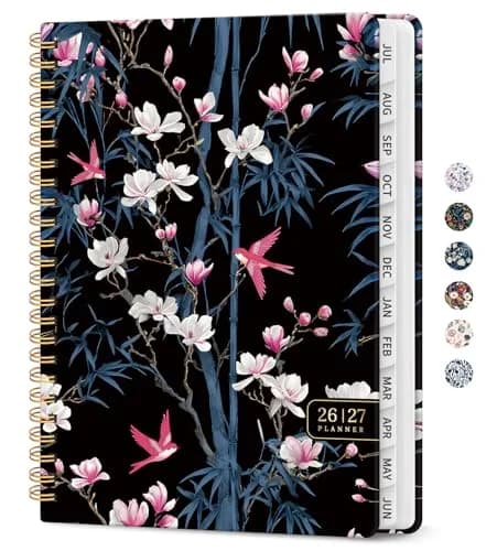 Taja 2026-2027 Academic Planner, Monthly & Weekly Jul 2026-Jun 2027 Calendar Planner, 146 Pages (A5 Size, 6.3"x8.5") | Imported Stationery for Students & Professionals - main product image