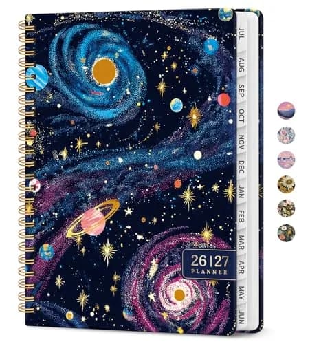 Taja 2026-2027 Academic Planner 6.3"x8.5" (A5) | Monthly & Weekly Jul 2026-Jun 2027 Planner Calendar thumbnail 1