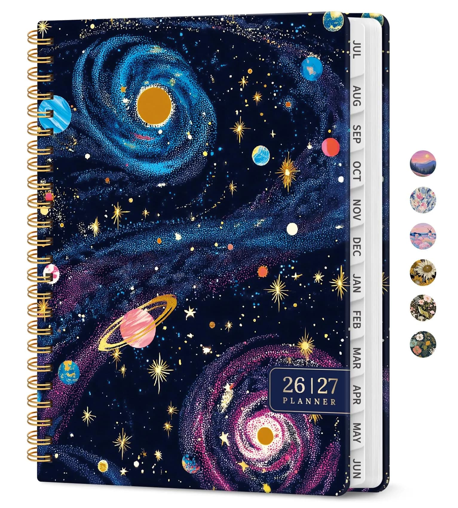 Taja 2026-2027 Academic Planner 6.3"x8.5" (A5) | Monthly & Weekly Jul 2026-Jun 2027 Planner Calendar - main product image