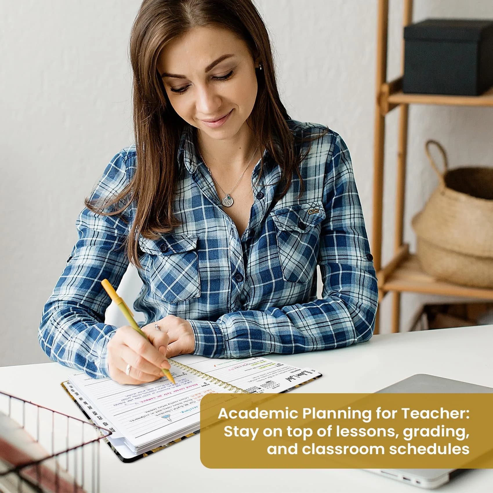 Taja 2026-2027 Academic Planner 6.3"x8.5" (16cm x 21.6cm) | Monthly & Weekly Spiral Bound Hardcover - view 7