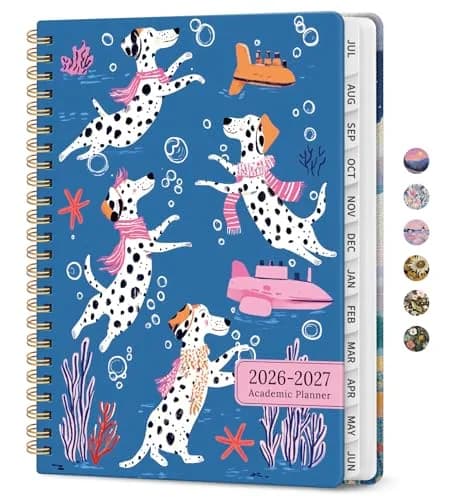 Taja 2026-2027 Academic Planner 146 Pages (A5 Size) | Monthly & Weekly Jul 2026-Jun 2027 Planner Calendar thumbnail 1