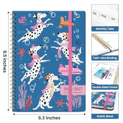 Taja 2026-2027 Academic Planner 146 Pages (A5 Size) | Monthly & Weekly Jul 2026-Jun 2027 Planner Calendar thumbnail 4
