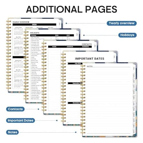 Taja 2026-2027 Academic Planner 146 Pages (A5 Size) | Monthly & Weekly Jul 2026-Jun 2027 Planner Calendar thumbnail 5