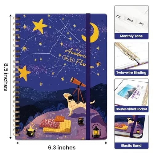 Taja Academic Planner 2026-2027, Jul 2026-Jun 2027 Monthly & Weekly Planner 16.0 cm x 21.6 cm (6.3"x8.5") | Acid-Free Paper thumbnail 4