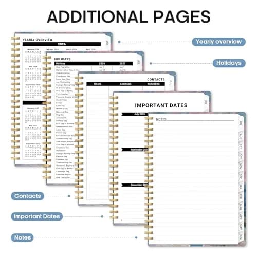 Taja Planner 2026-2027 | Academic & Personal Organizer, July 2026 - June 2027, Spiral Bound, 6.3"x8.5" thumbnail 5