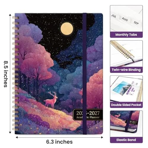 Taja Academic Planner 2026-2027, Jul 2026-Jun 2027 Monthly & Weekly Planner 146 Pages (A5 Size) thumbnail 4