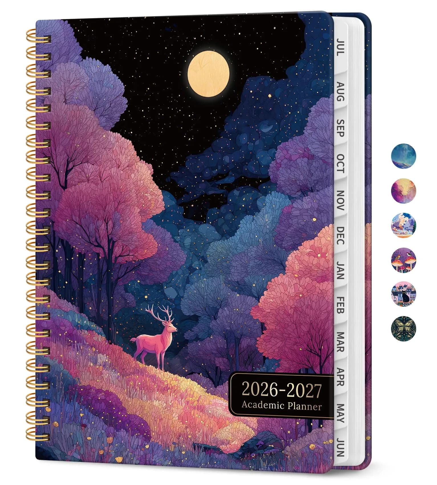 Taja Academic Planner 2026-2027, Jul 2026-Jun 2027 Monthly & Weekly Planner 146 Pages (A5 Size)