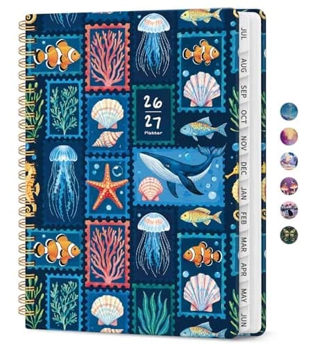 Taja Academic Planner 2026-2027, Jul 2026-Jun 2027 Monthly & Weekly Planner 16.1cm (6.3") x 21.7cm (8.5") | Acid-Free Paper thumbnail 1
